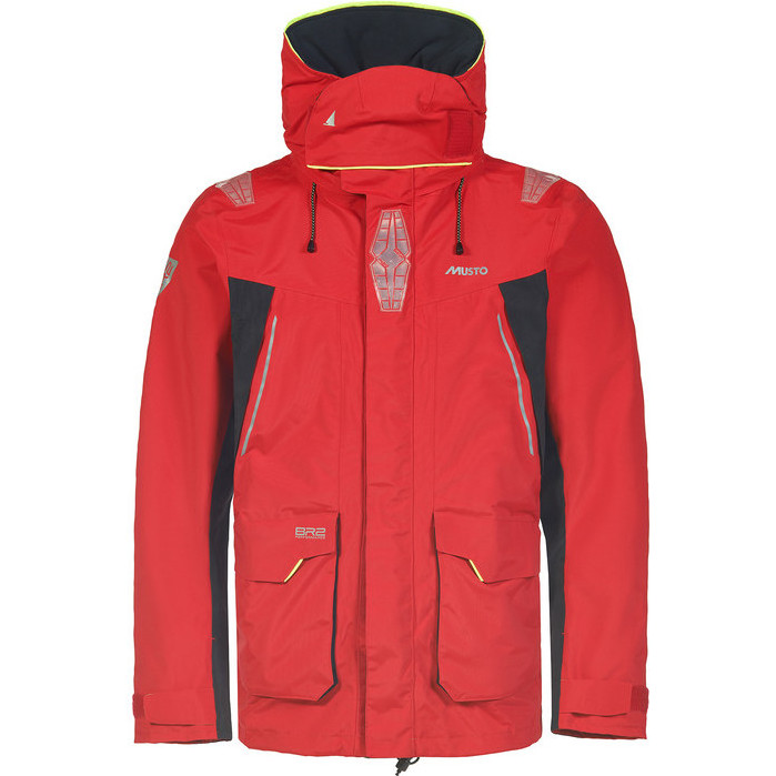 2026 Musto Mens BR2 Offshore Jacket & Salopette Sailing Suit - Red / Black
